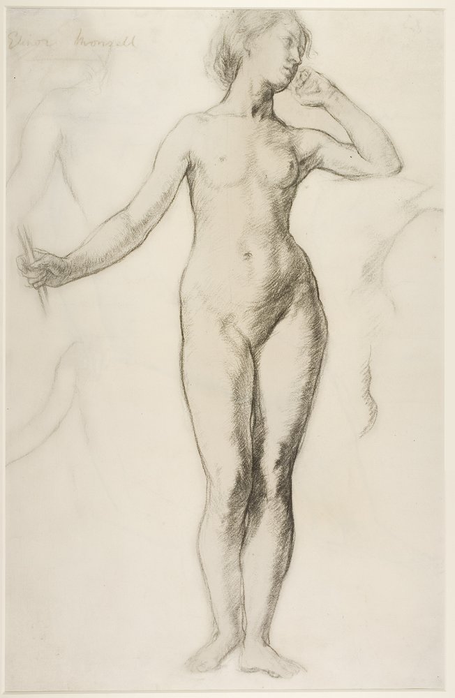 Female Nude Standing, c. 1897 by Elinor Mary Darwin