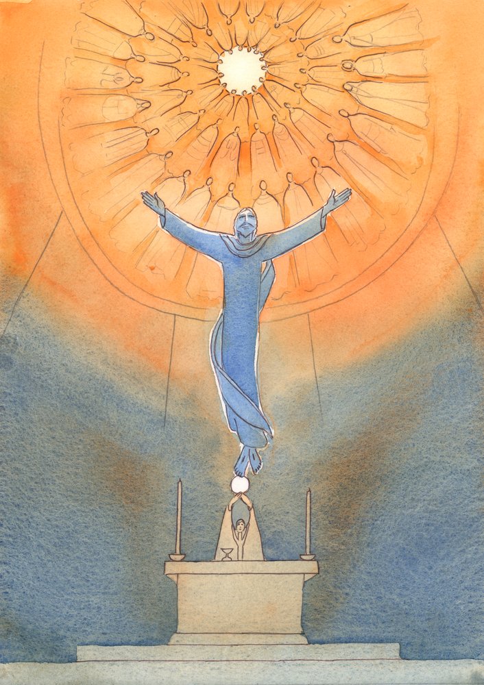 At every Mass, Christ intercedes for us to the invisible Father, as all ...