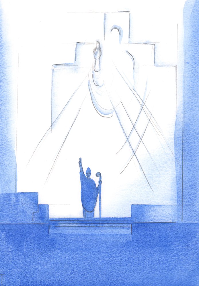 Through each Bishop who is in communion with the Pope, God the Father ...