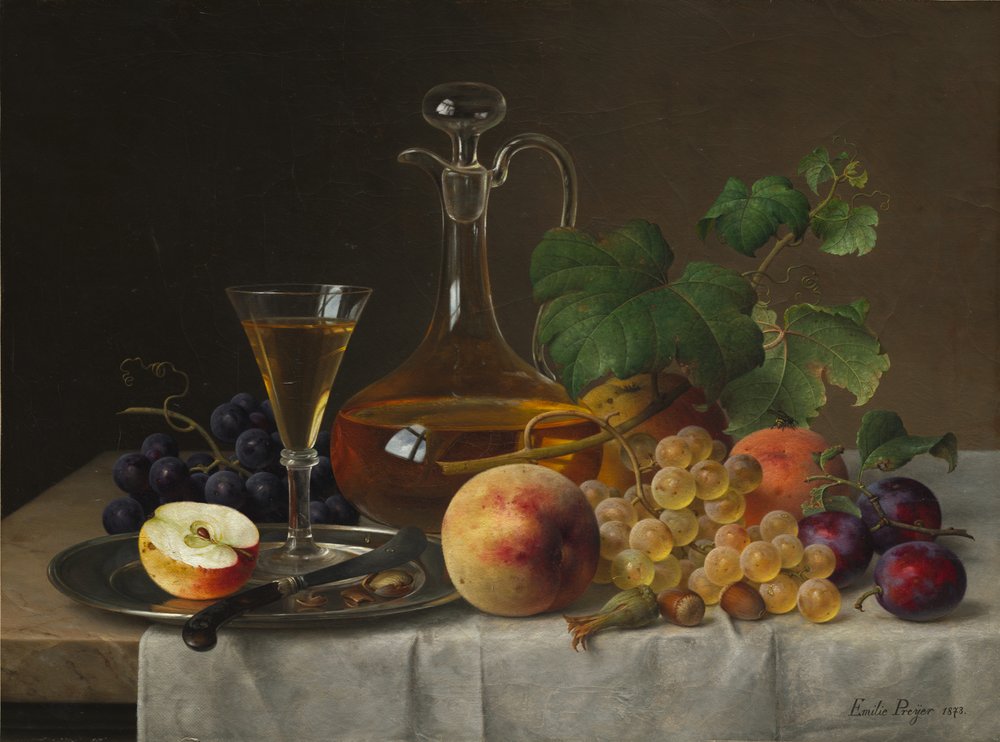 Still Life with Fruit, 1873 by Emilie Preyer