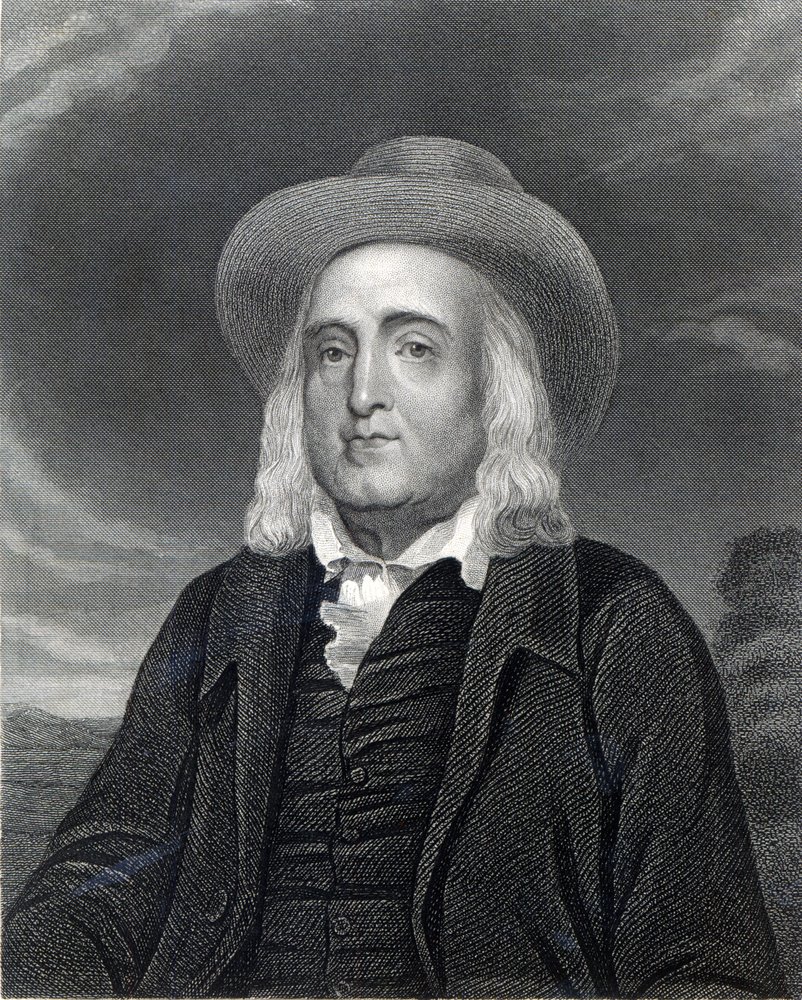 Jeremy Bentham, from 'Gallery of Portraits' by English School