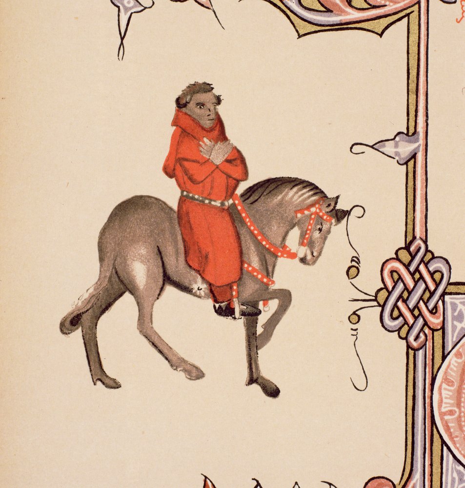 The Parson (detail) from The Canterbury Tales, by Geoffrey Chaucer ...