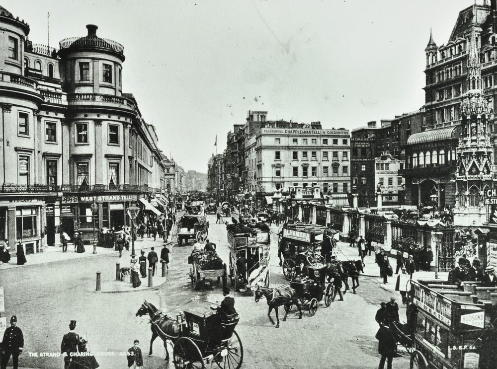 The Strand and Charing Cross, 1897 by English Photographer