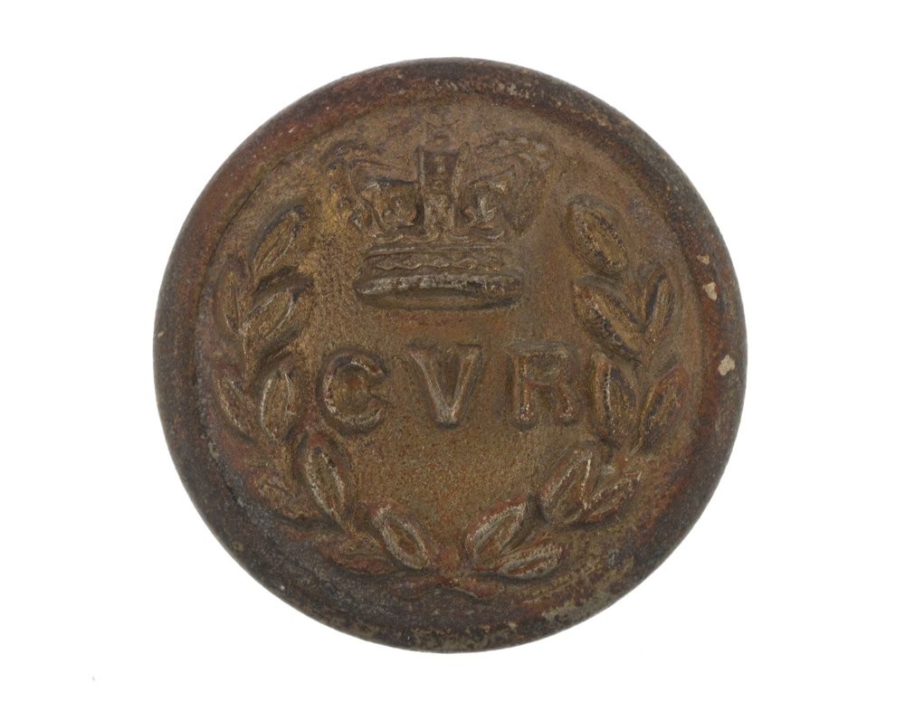 Button, Calcutta Volunteer Rifles, pre-1901 by English School