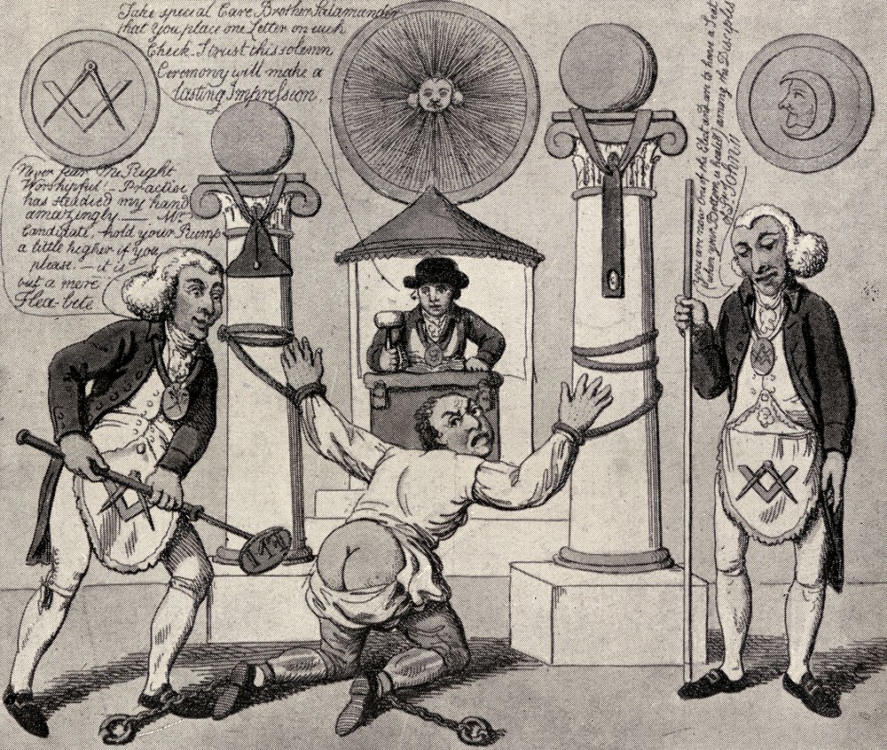 How to Make a Mason, 1800, from 'The Freemason', by Eugen Lennhoff, published 1932 by English School