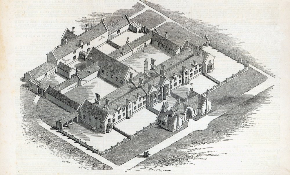 The Union Workhouse to be erected at Canterbury, from The Illustrated ...