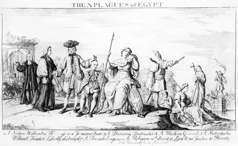 The Ten Plagues of Egypt, c.1749 by English School