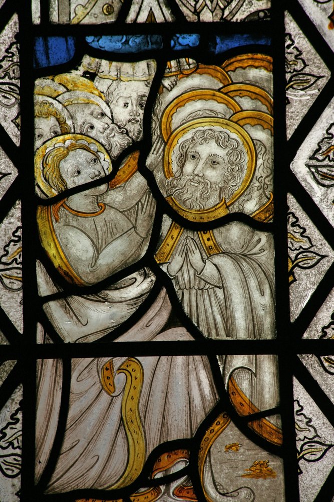 Window depicting Pentecost by English School