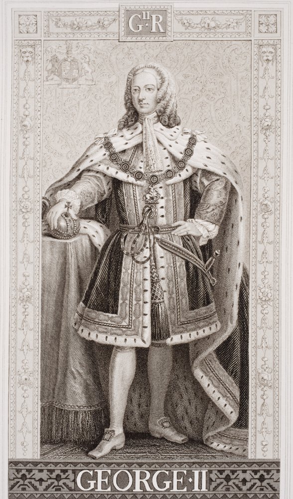 George II from `Illustrations of English and Scottish History' Volume II