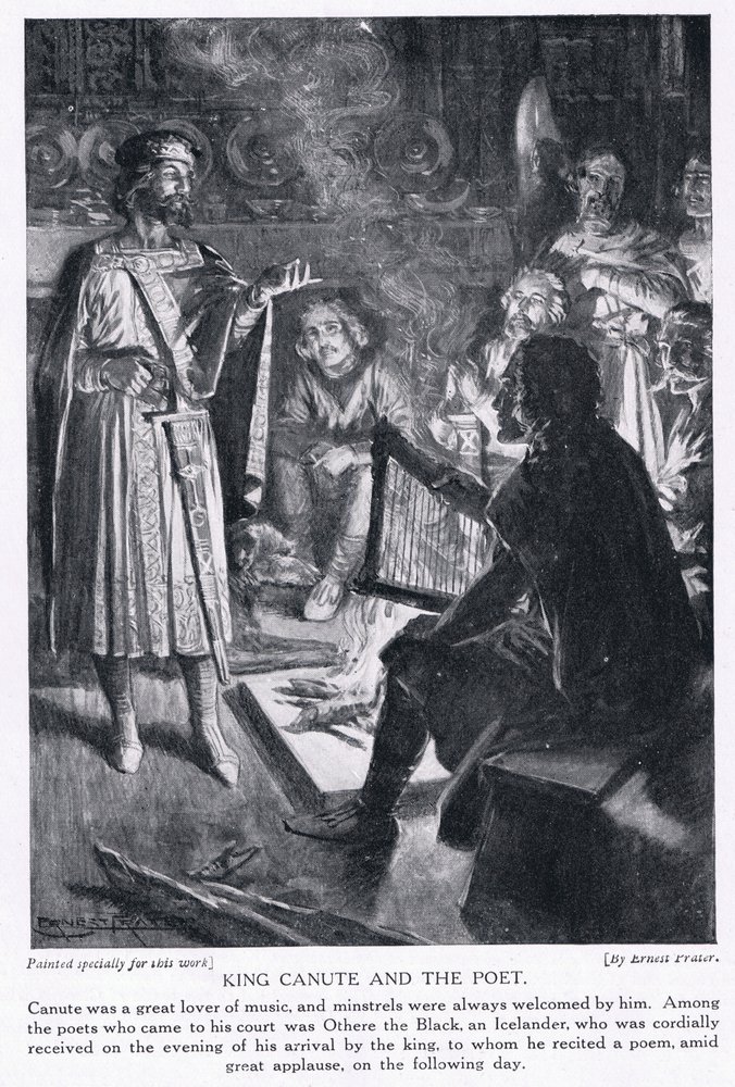 King Canute and the poet by Ernest Prater