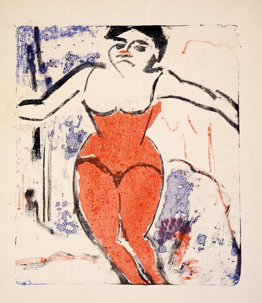 Applauding Artist by Ernst Ludwig Kirchner