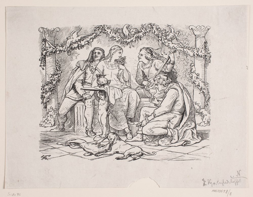 The Court of Love in Narbonne by F. Hendriksen