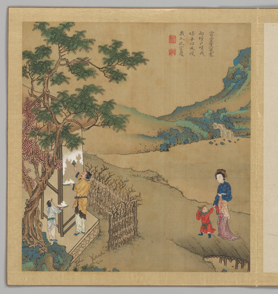 Odes of the State of Bin: The Seventh Month by Fei Qinghu (fl.late18th-early 19th century)