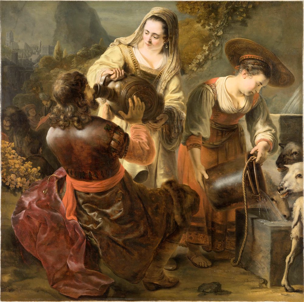 Rebecca and Eliezer at the Well by Ferdinand Bol