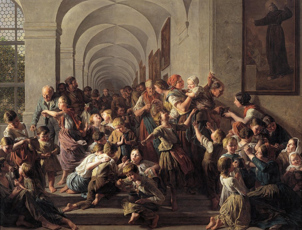 The Monastery Soup by Ferdinand Georg Waldmüller