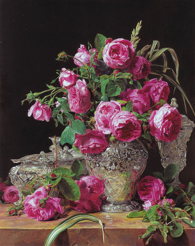 Roses by Ferdinand Georg Waldmüller