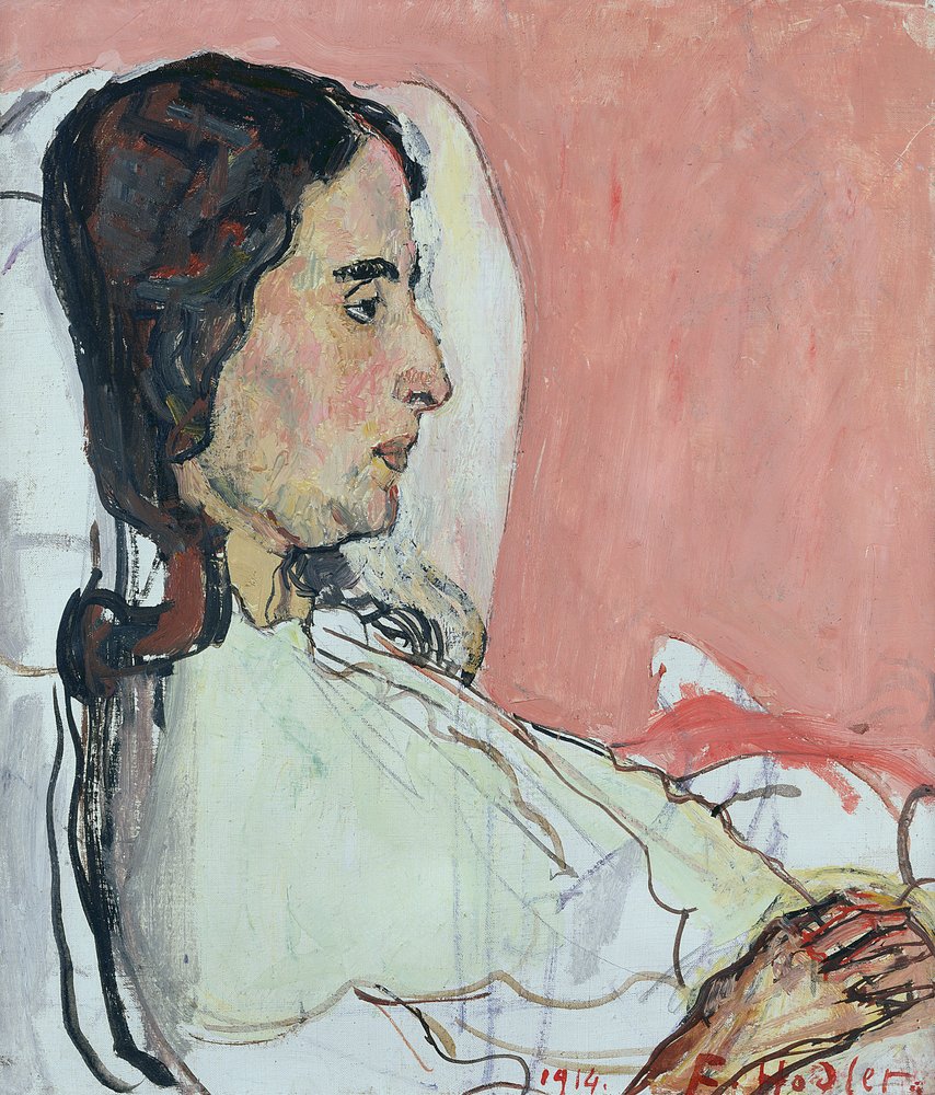 Madame Valentine Godé-Darel, ill, 1914 by Ferdinand Hodler
