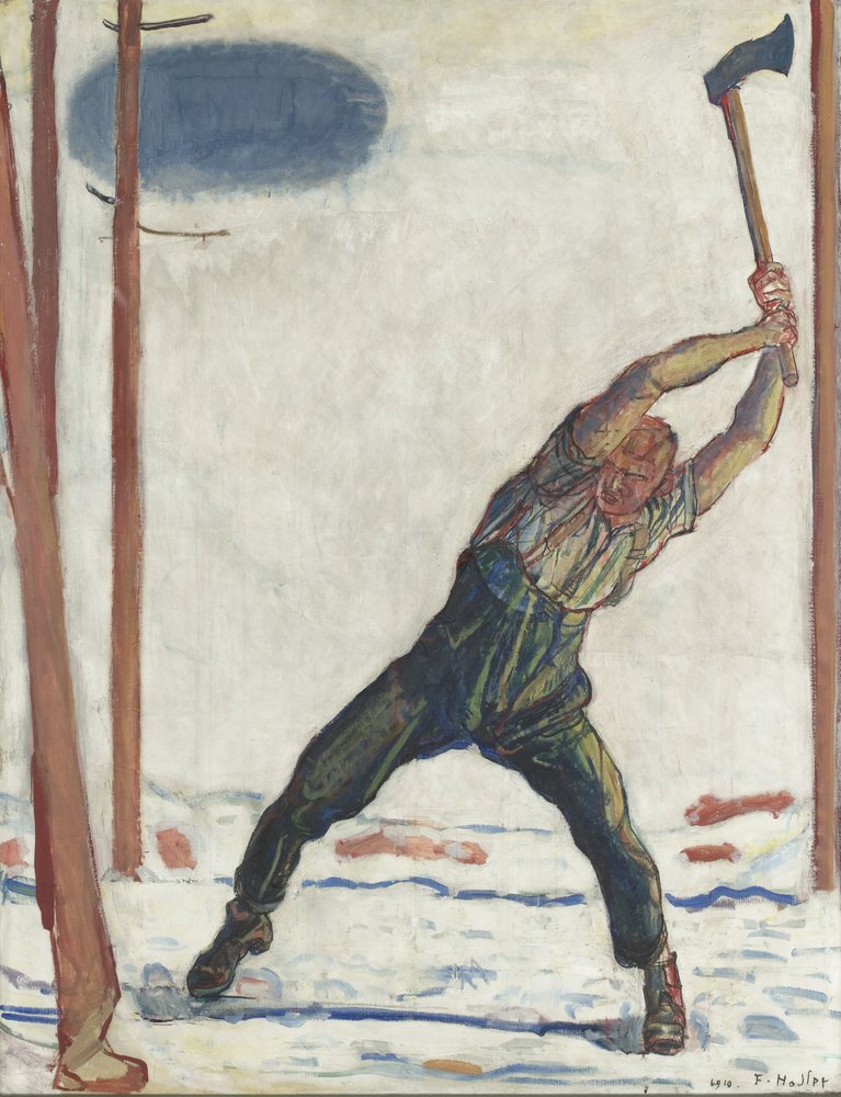 The Woodcutter, 1910 by Ferdinand Hodler