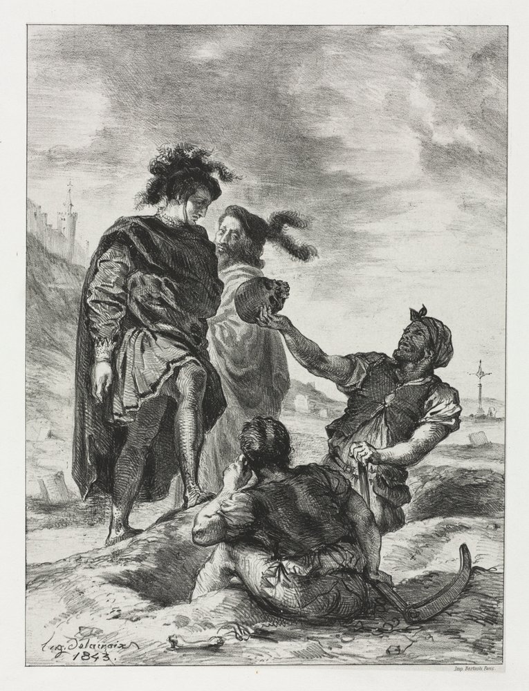Hamlet: Hamlet and Horatio with the Grave Diggers