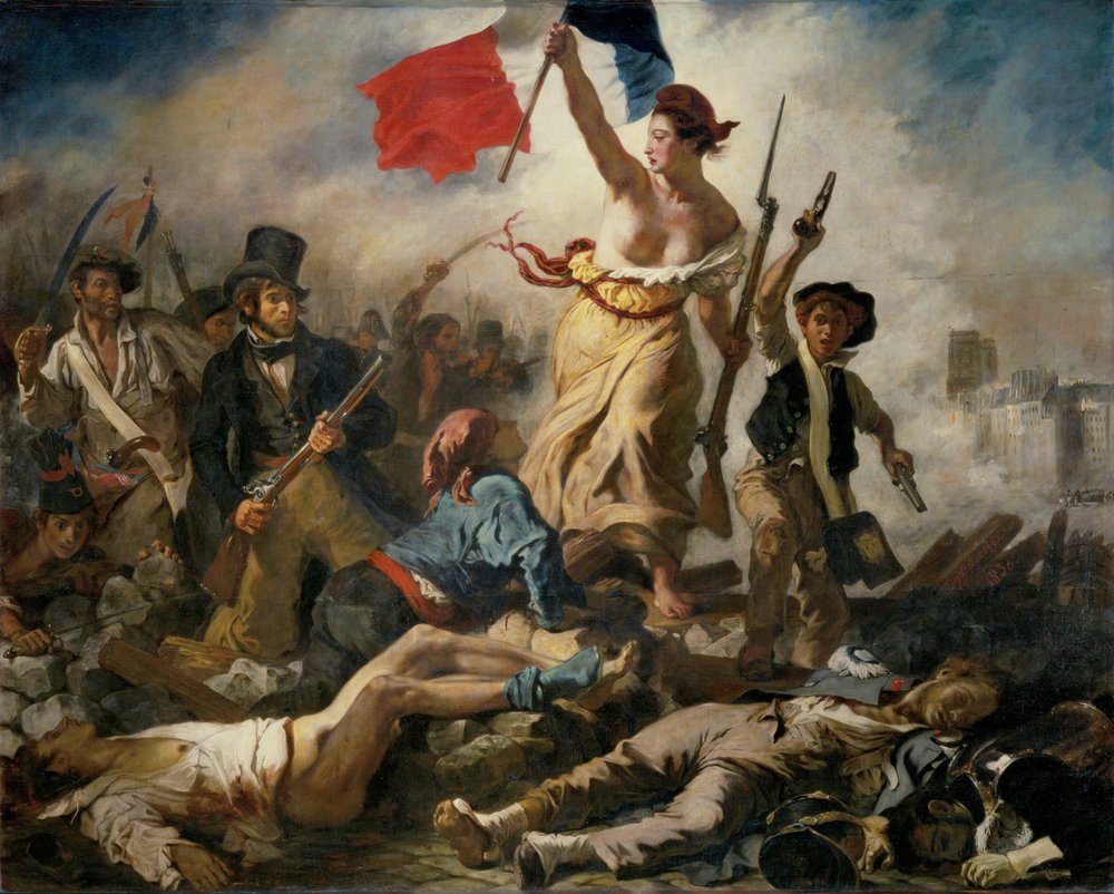 Liberty Leading the People, July 28th 1830 by Ferdinand Victor Eugene Delacroix