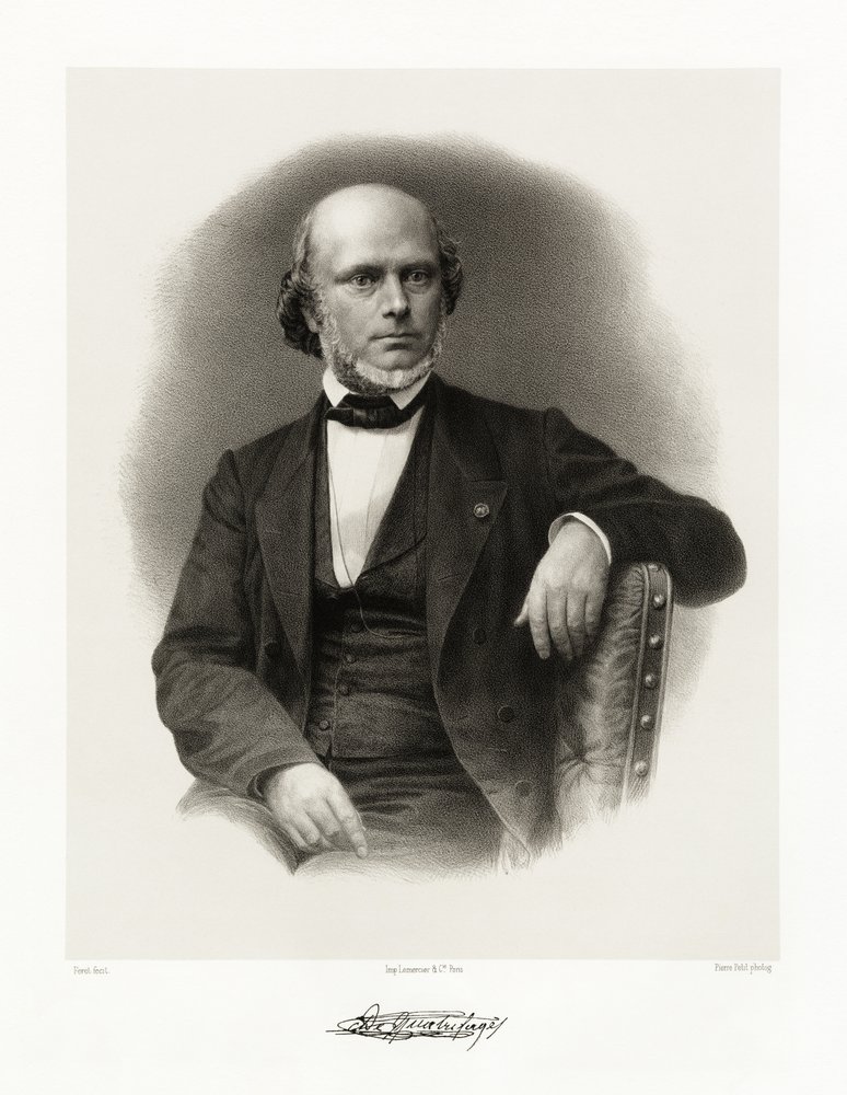 Jean Louis Armand de Quatrefages de Bréau by Feret