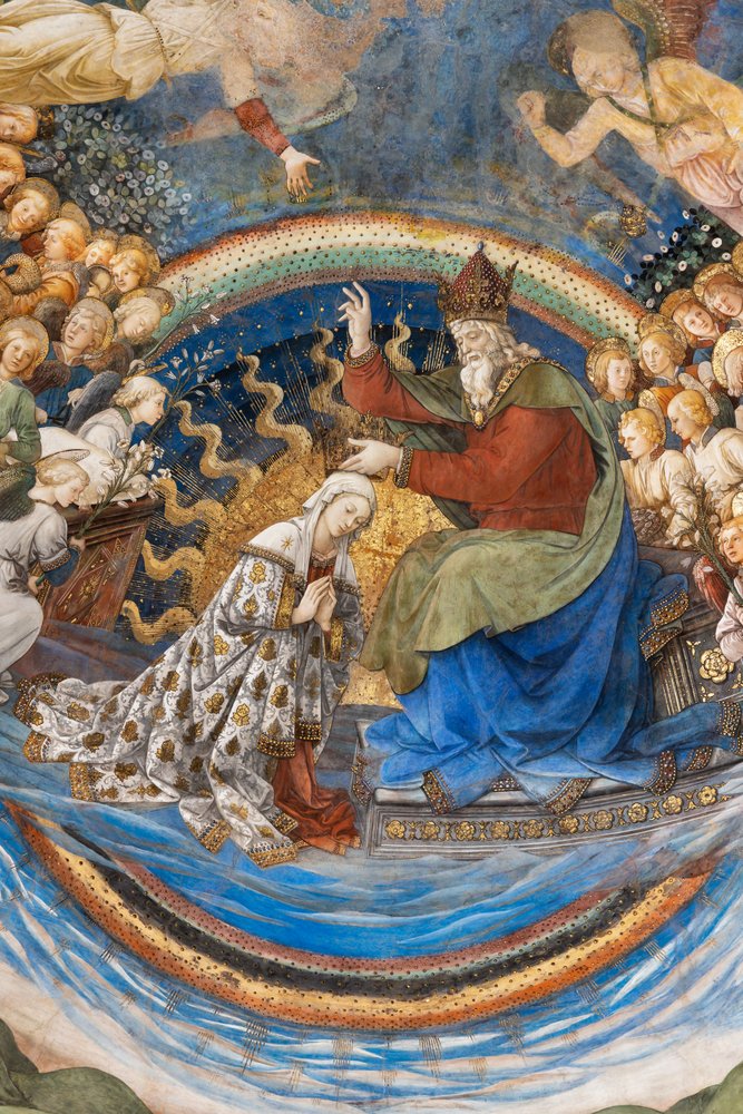 Coronation of Mary, detail by Filippo Lippi