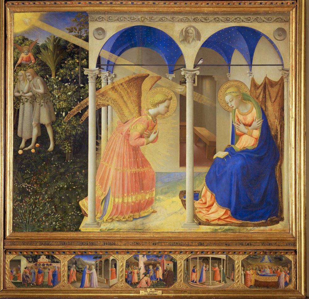The Annunciation by Fra (c.1387-1455) Angelico