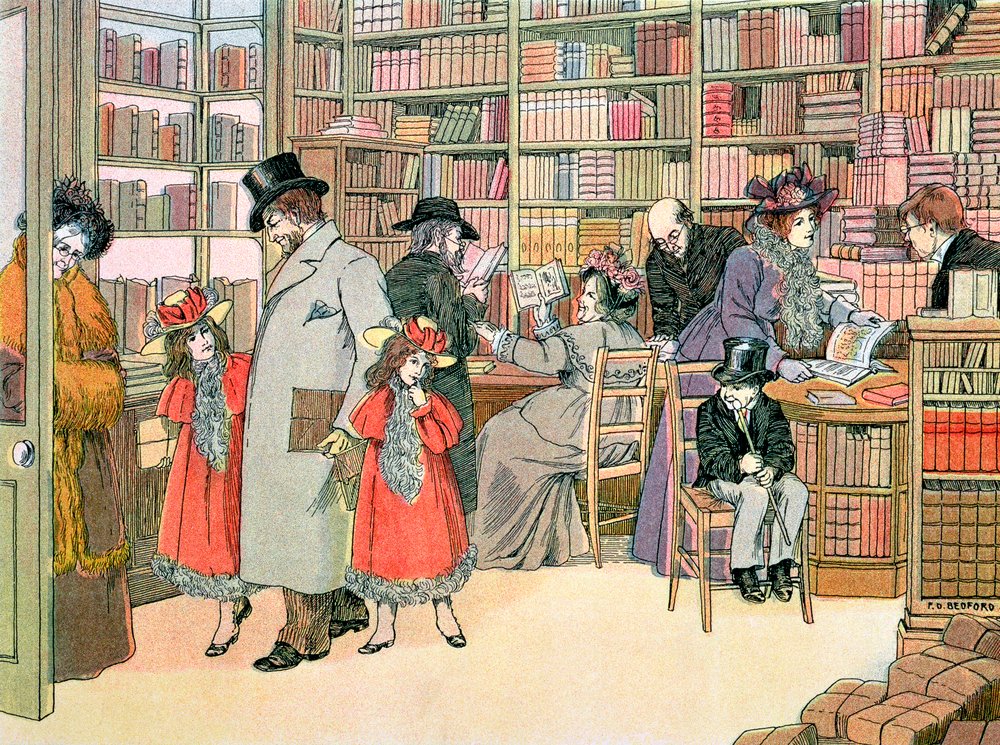 The Book Shop by Francis Donkin Bedford