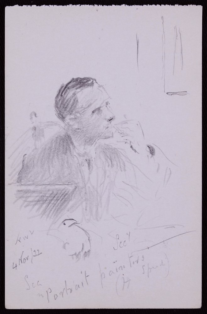 Portrait of Harold Speed by Francis Wilfred Lawson