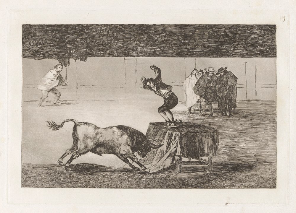 Another Madness of His in the Same Ring, Plate 19 from La Tauromaquia