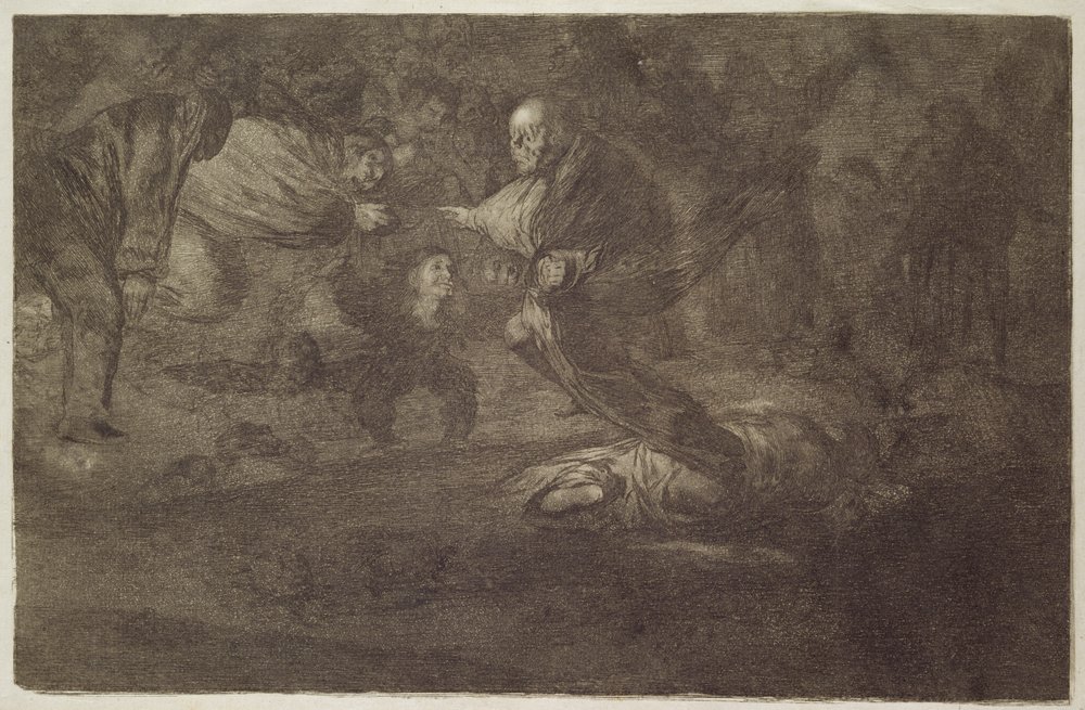 Funereal Riddle, Plate 18 of 'Proverbs'