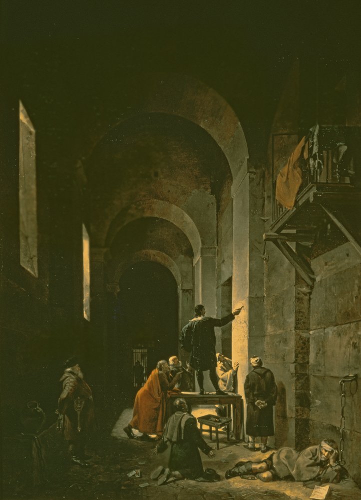 Jacques de Stella in Prison, 1810 by Francois-Marius Granet