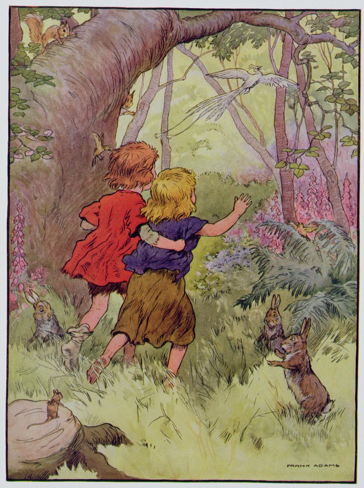 Hansel and Gretel, Illustration from 'The Beautiful Book of Nursery
