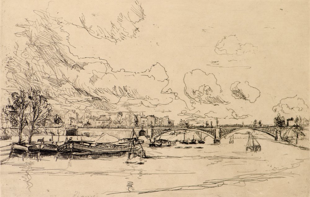 By the Canal, Charenton, Paris by Frank Laing