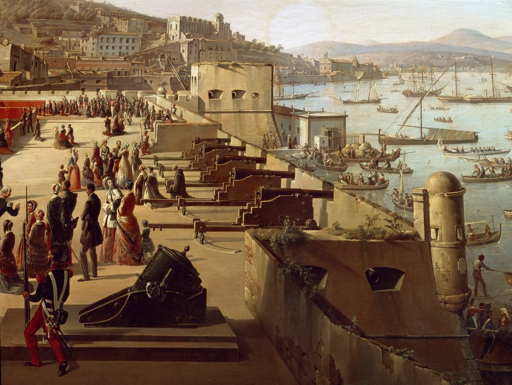 The guns in the Detail Fortress. Naples, Museo Nazionale di San Martino by François Vervloet