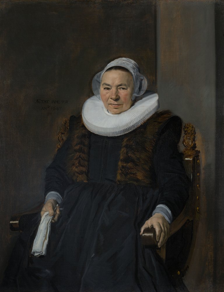 Portrait of an Elderly Woman, traditionally called Mevrouw Bodolphe by Frans Hals
