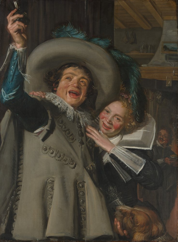 Young Man and Woman in an Inn by Frans Hals