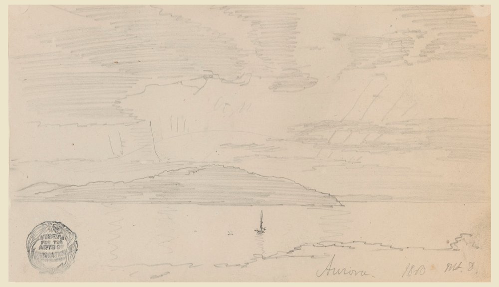 Aurora, Mount Desert Island by Frederic Edwin Church
