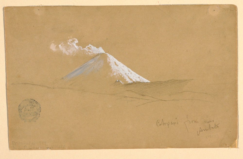 Cotopaxi from near Ambato, Ecuador, 1853 by Frederic Edwin Church