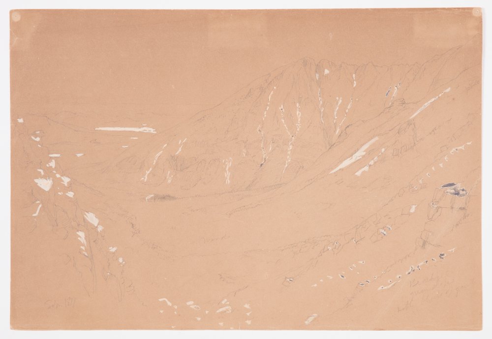 View toward the Great Basin, Mount Katahdin, September 1877 by Frederic Edwin Church