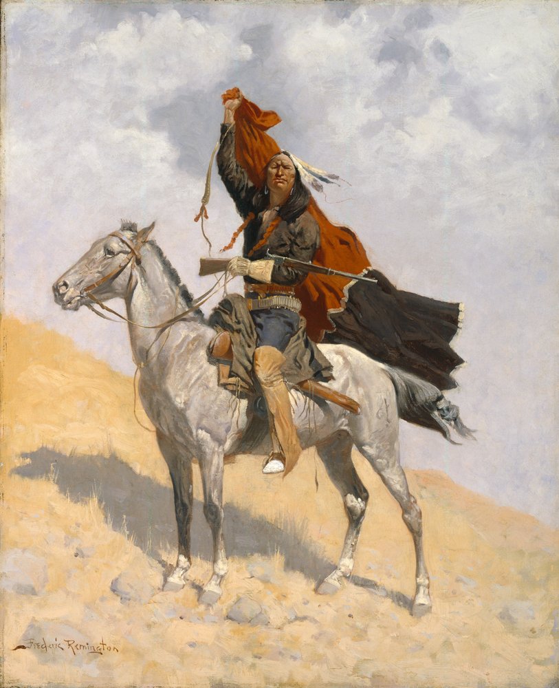 The Blanket Signal, c. 1896 by Frederic Remington