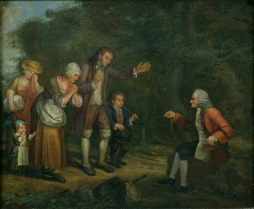 The Calas Family Before Voltaire at Ferney by French School