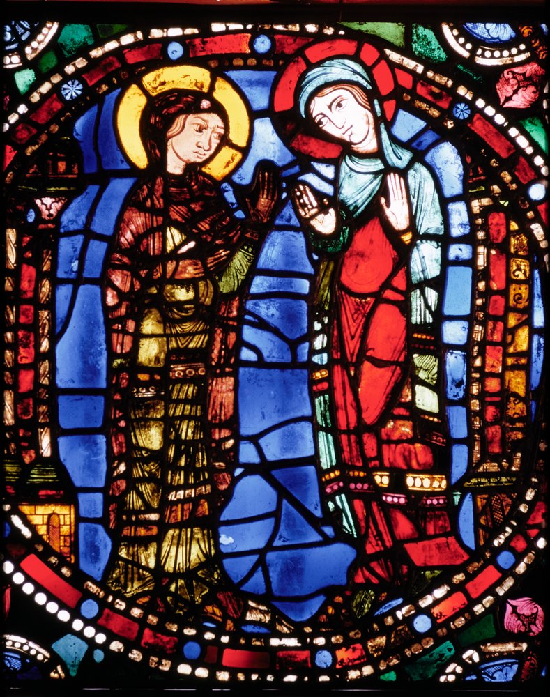 Chartres Cathedral, Stained Glass Window Depicting Annunciation of