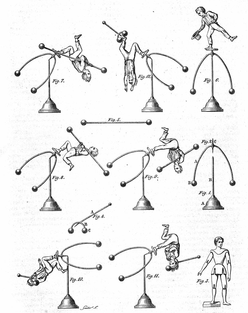 Children's Toy: The Different Positions of a Balancing Player