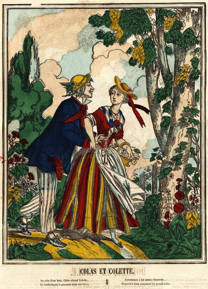 Colas and Colette by French School: Buy fine art print