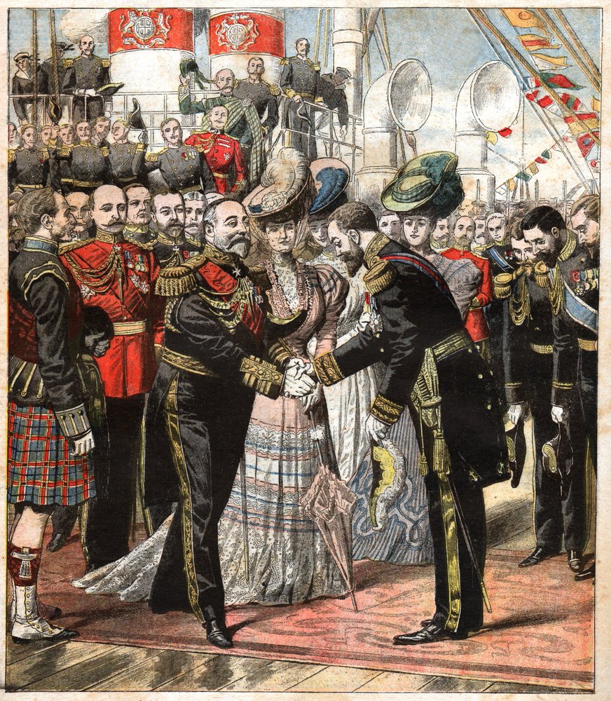 Edward VII by French School: High-quality fine art print