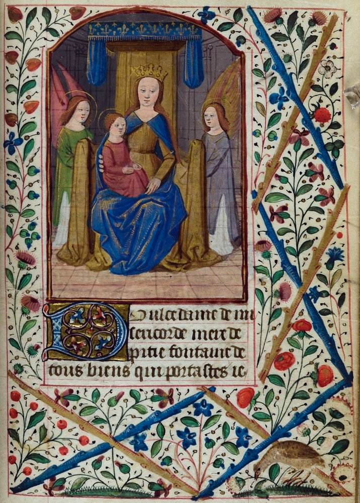Virgin and Child, from Book of Hours, Use of Paris, mid-15th century by French School