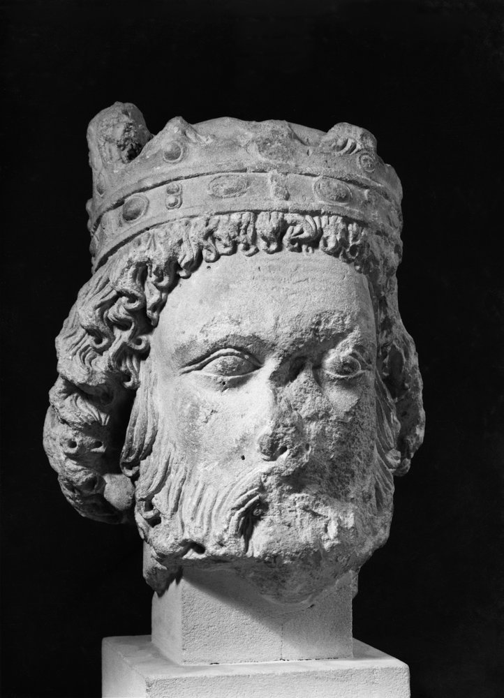 Head of Clothar I, King of the Franks, called the Old