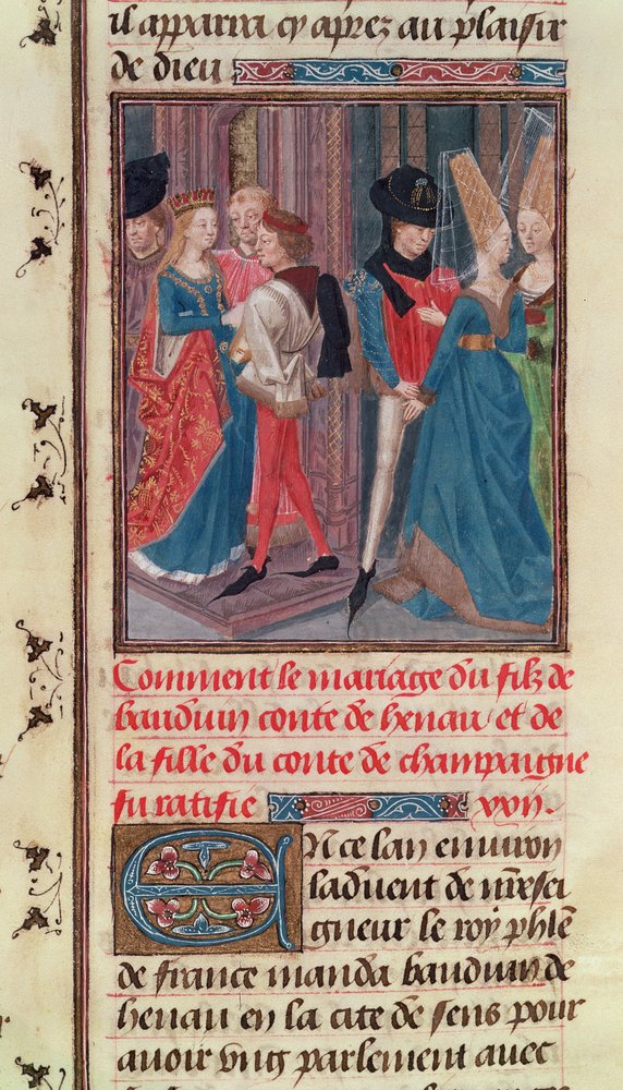 Marriage of Baldwin VI and Marie, Daughter of the Count of Champagne ...