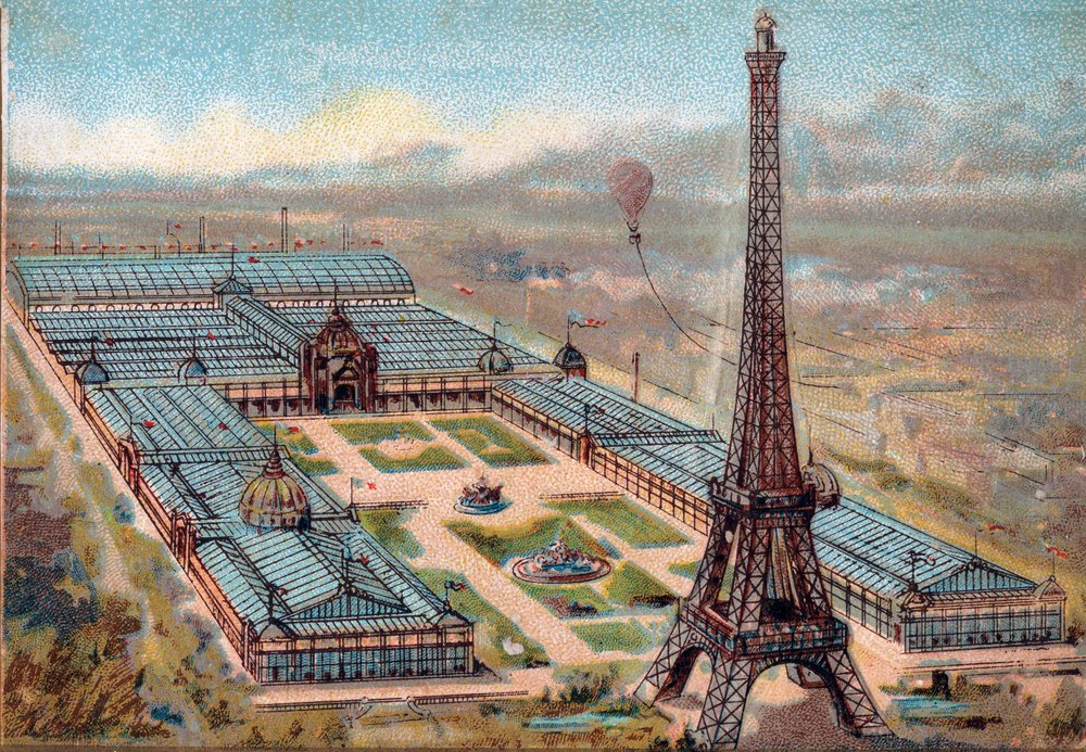 Paris. Universal Exhibition of 1889: Eiffel Tower. by French School